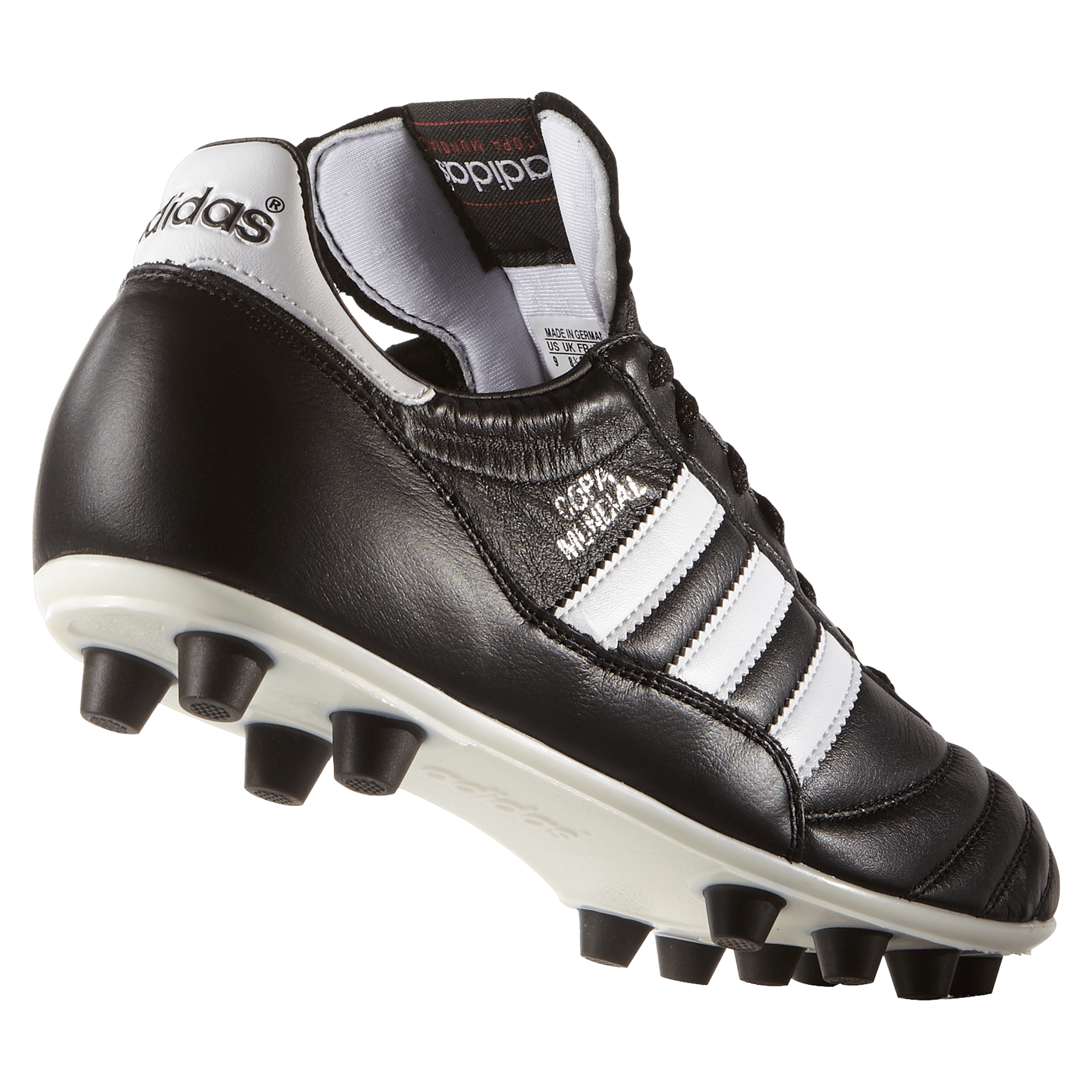 Adidas Mens Copa Mundial (FG) Football Boots Black Running White